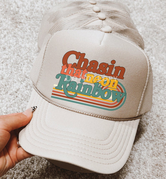 (WS) Neon rainbow trucker