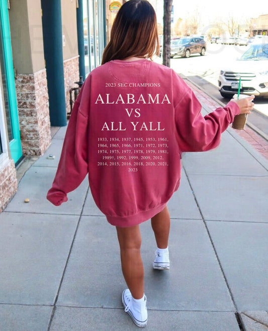 (COMFORT COLOR) (WS) BAMA VS ALL YALL