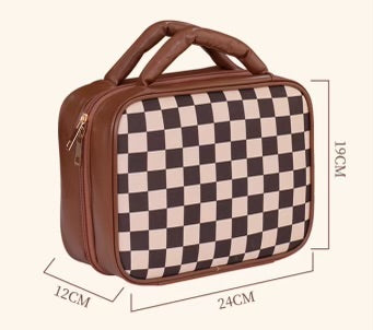 Pre-Order Checkered Toiletry Bag