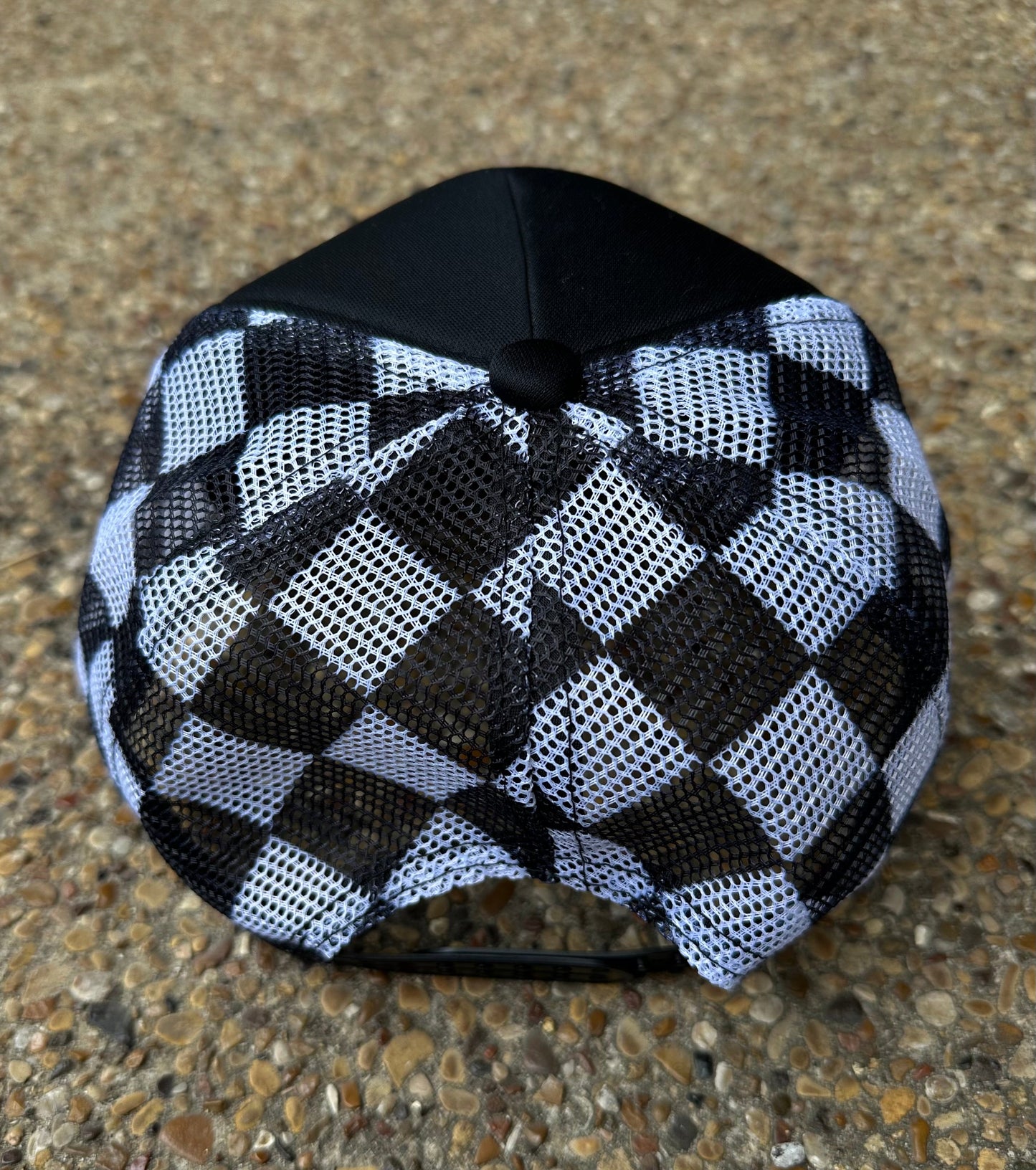 RTS Black Checkered Trucker Hat