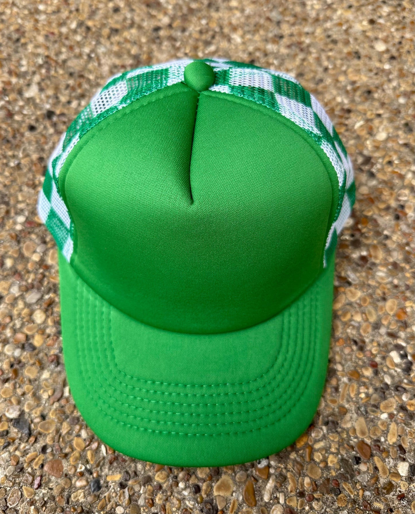 RTS Green Checkered Trucker Hat