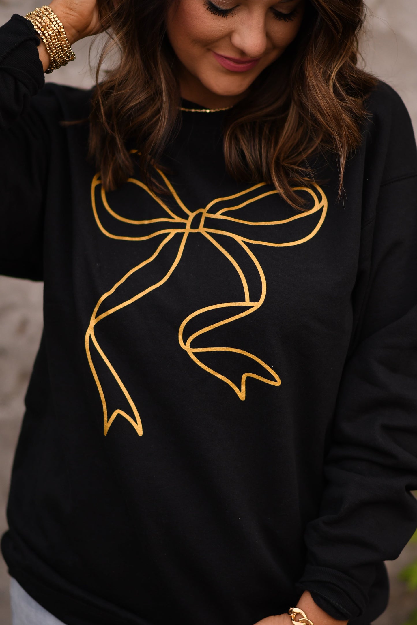 RTS Gold Bow Sweatshirt