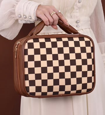 Pre-Order Checkered Toiletry Bag