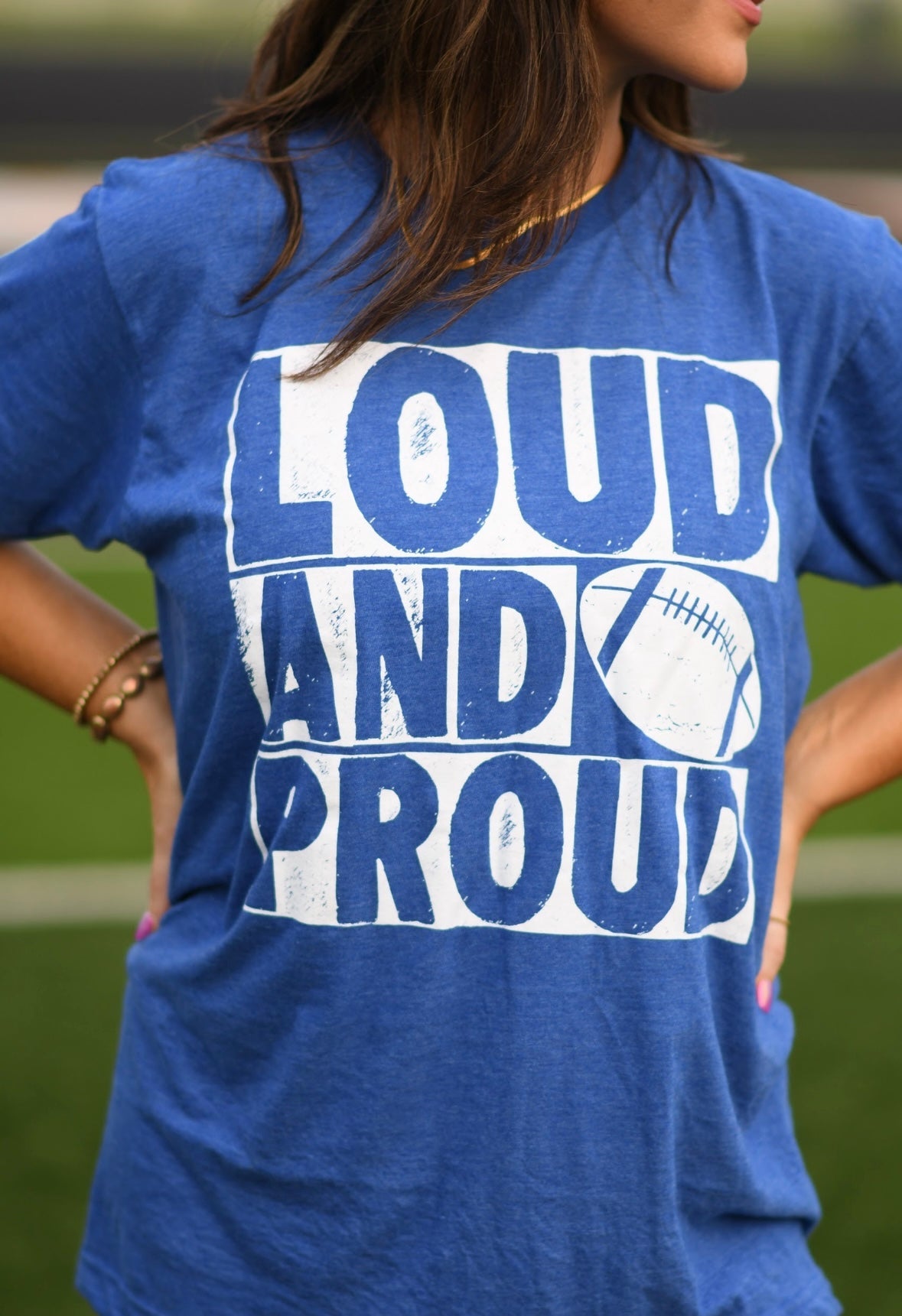 **SALE** RTS Heather Royal Loud And Proud Tee