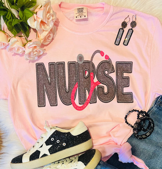 Nurse Faux Patch Tee