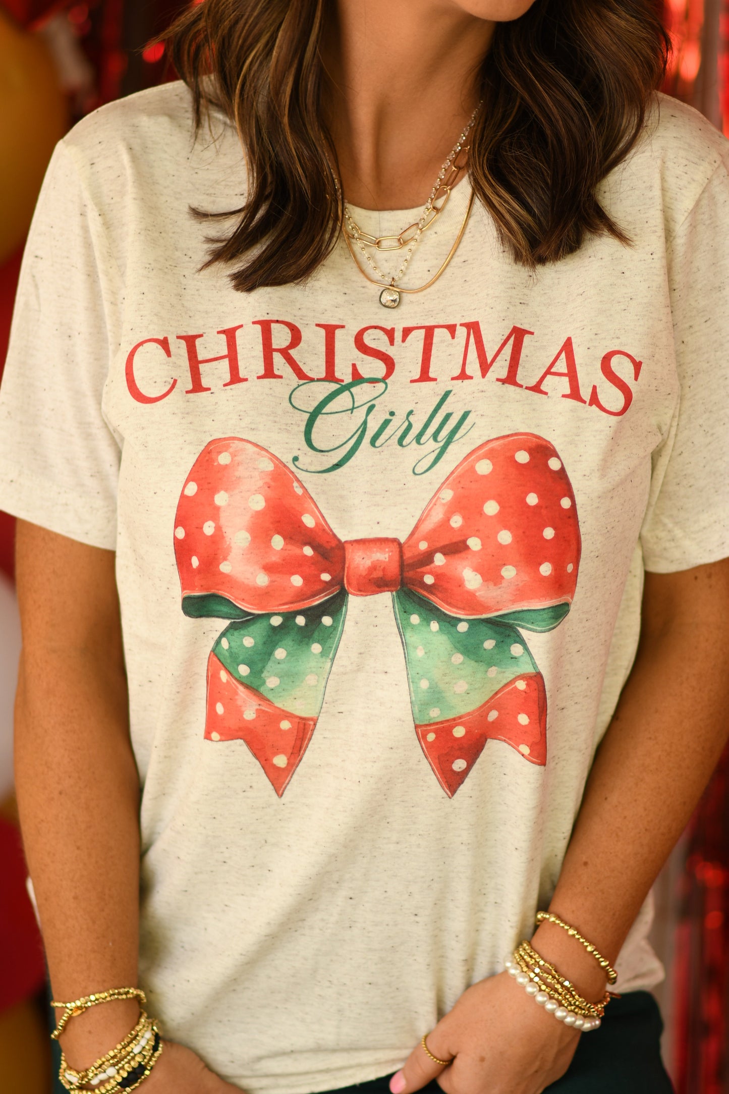 Christmas Girly Long Sleeve/Tee