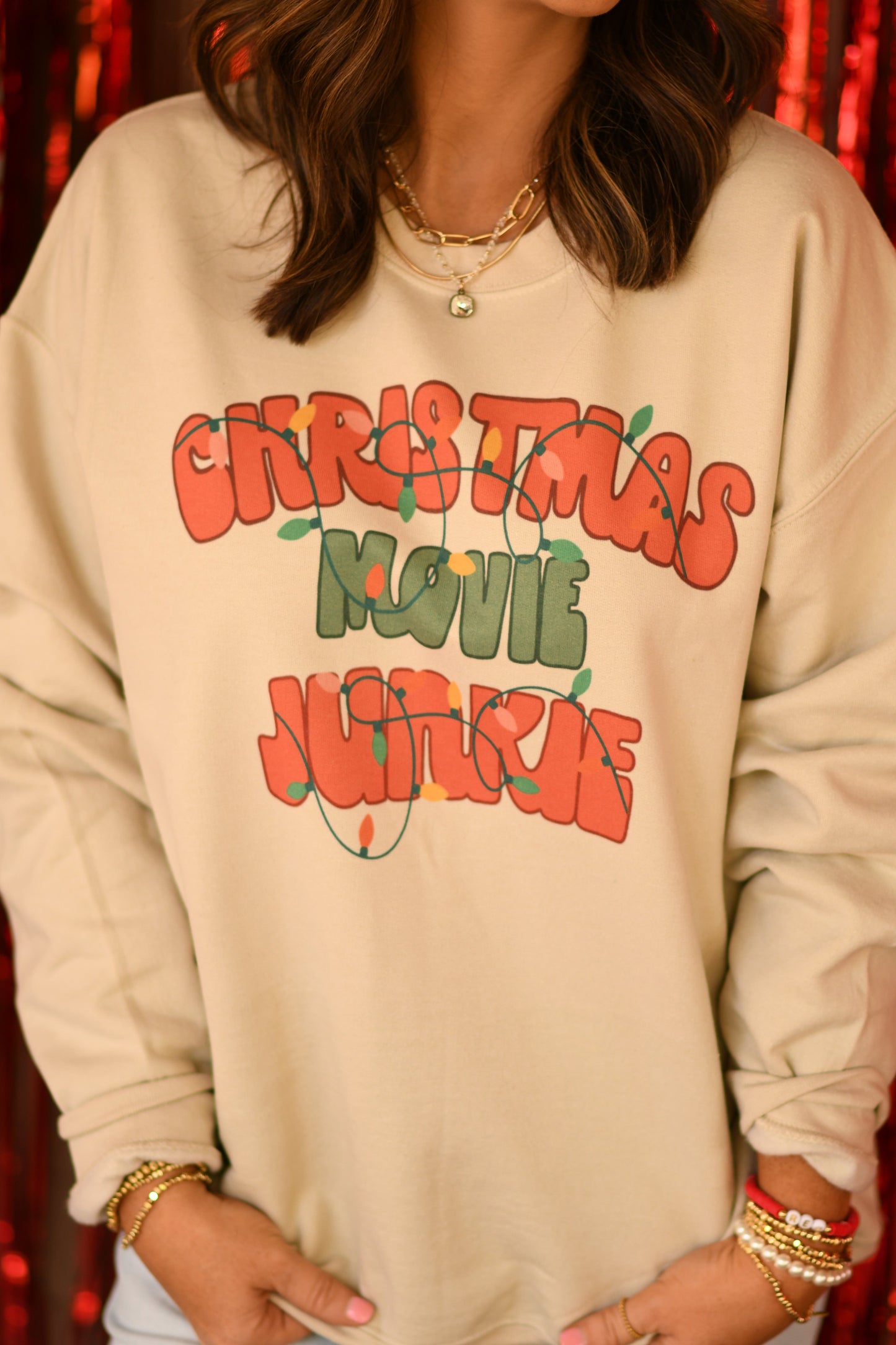 Christmas Movie Junkie Sweatshirt/Tee