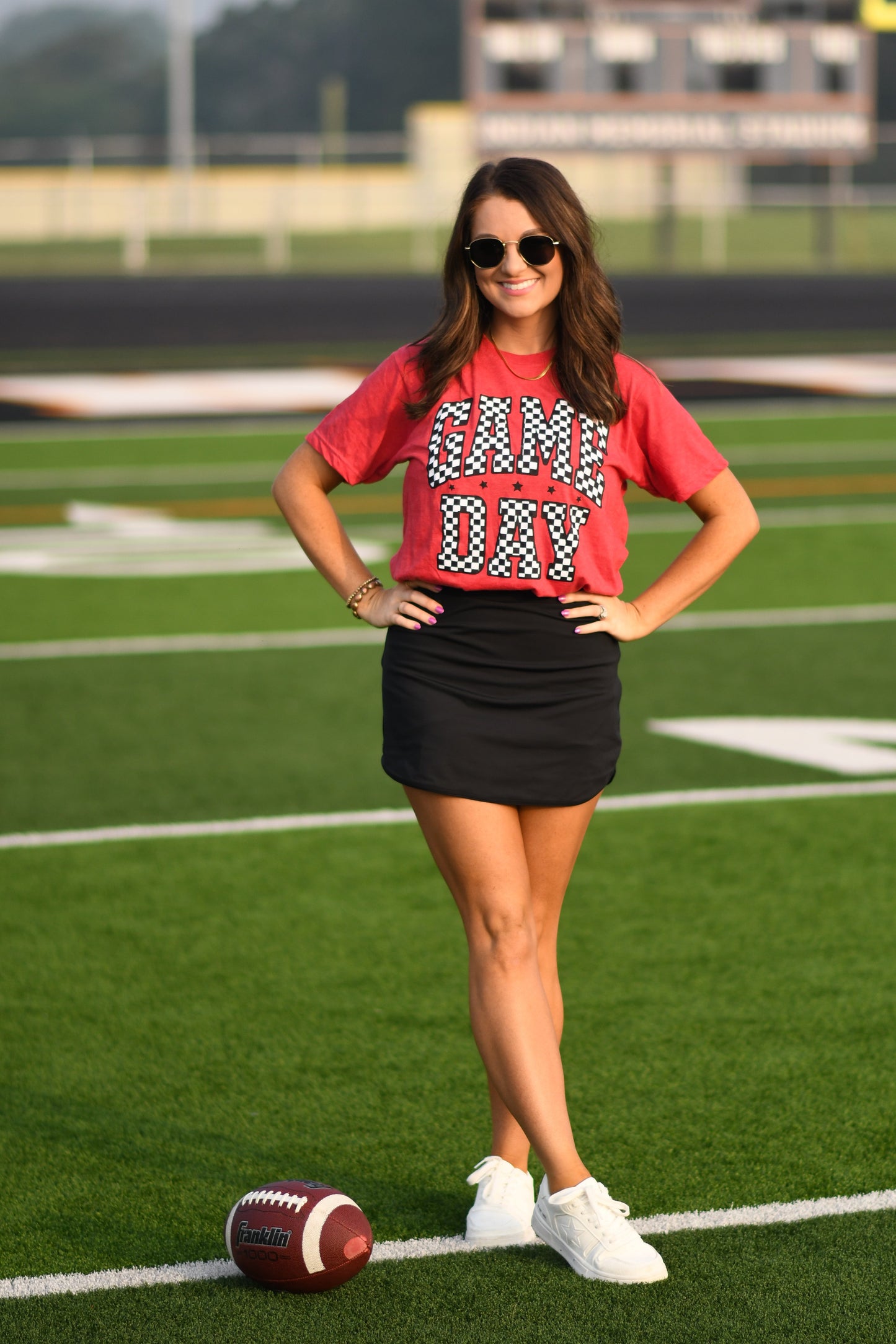 RTS Red Checkered Game Day Tee