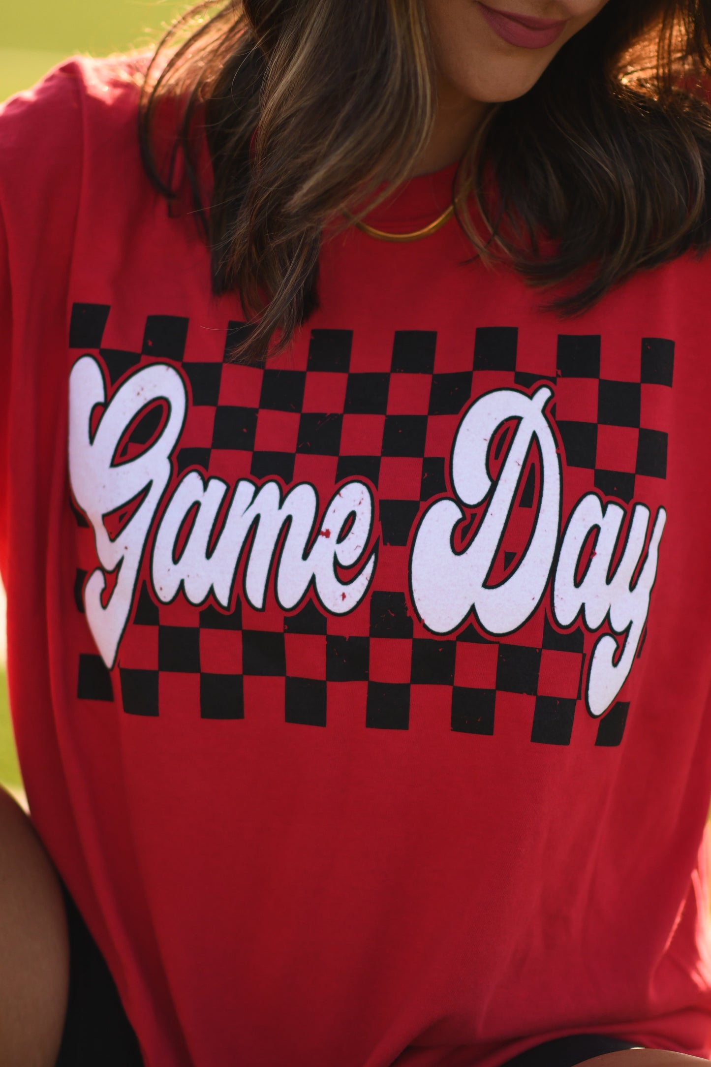 **SALE** RTS Red Game Day Puff Tee