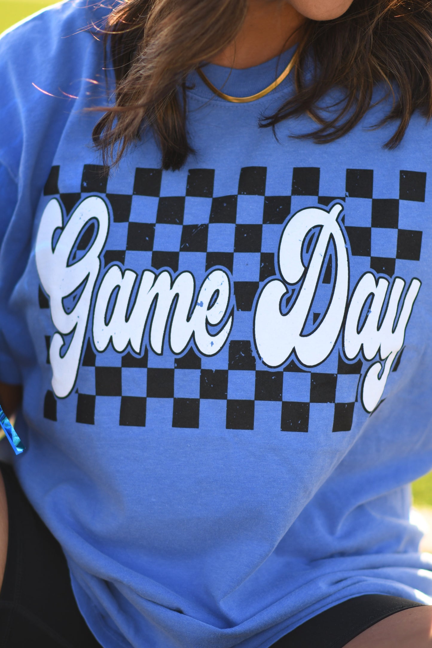 **SALE** RTS Blue Game Day Puff Tee