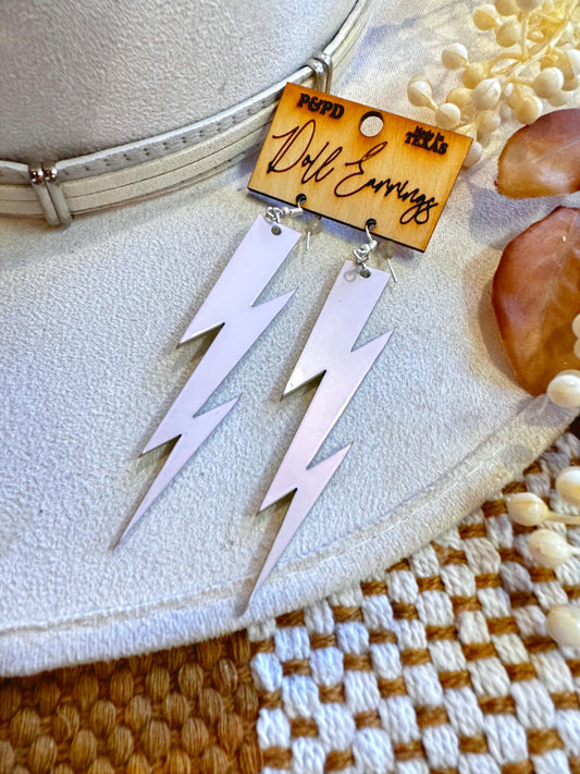 RTS Iridescent Bolt Earrings