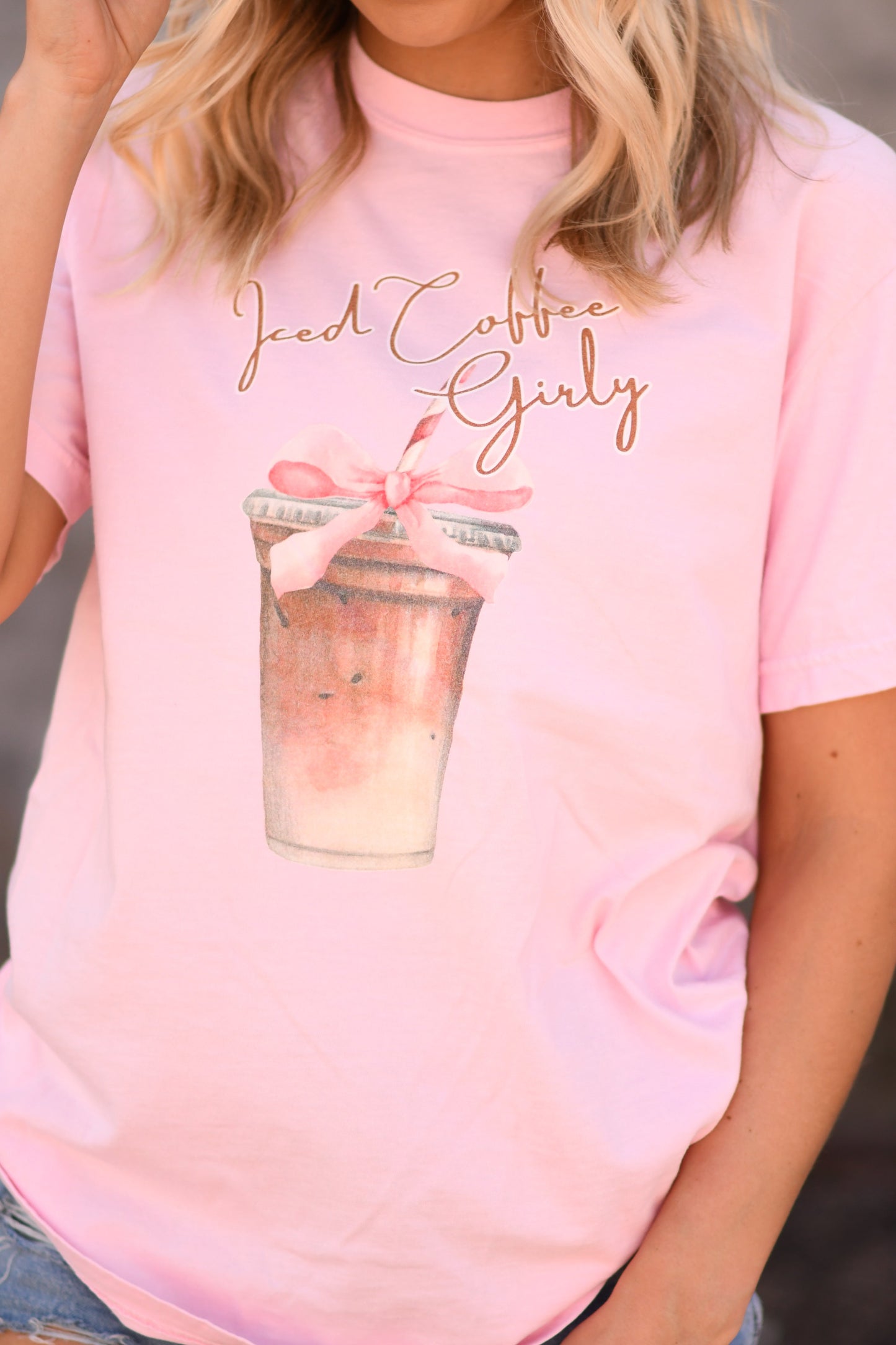 Iced Coffee Girly Tee