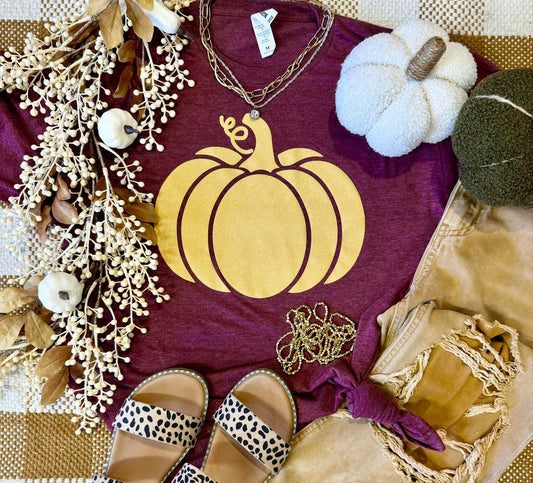 **SALE** Glitter Pumpkin Tee