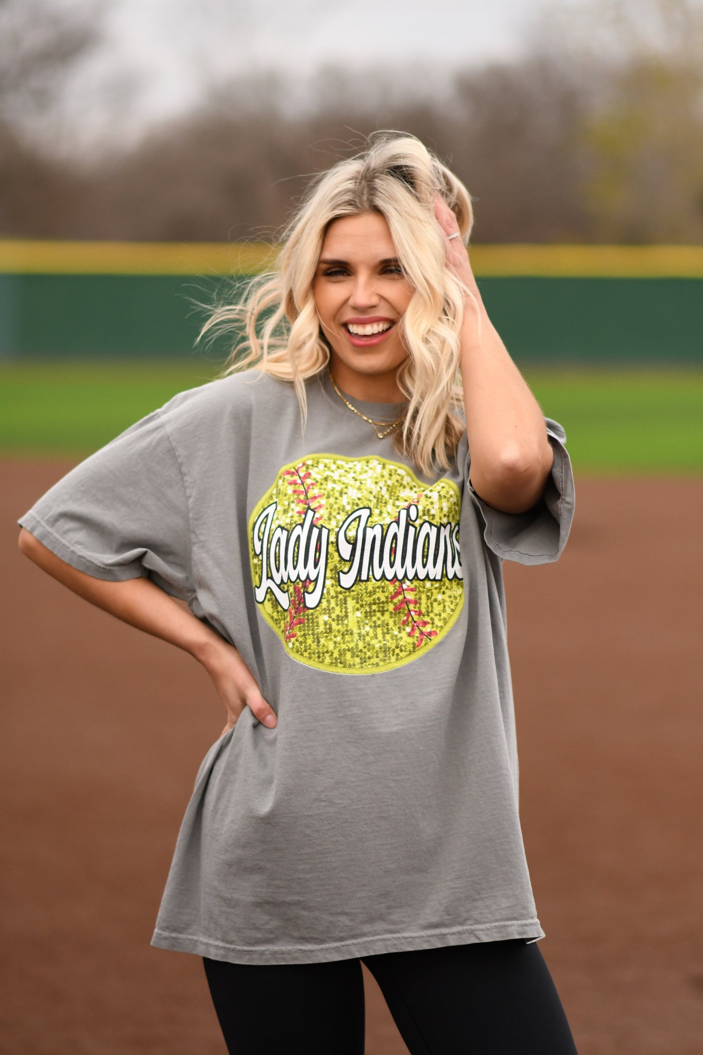 Custom Disco Softball Tee