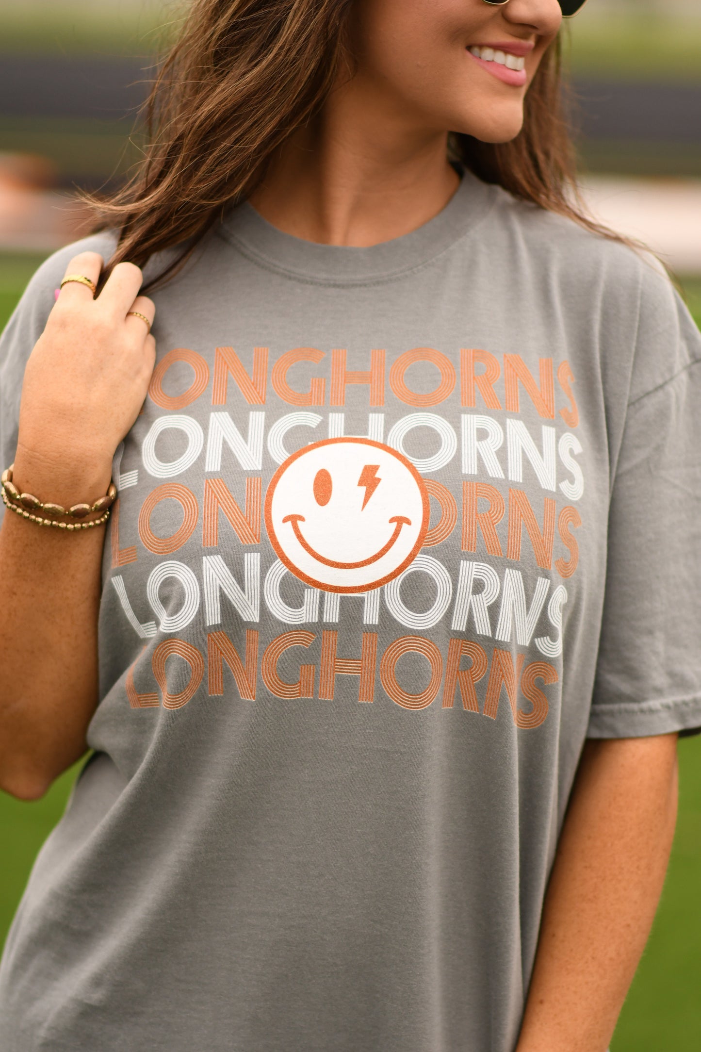 Longhorns Smiley Tee