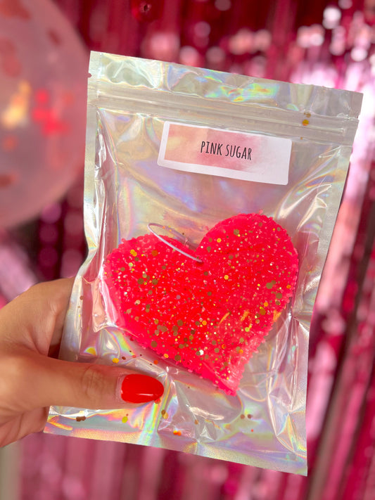 Hot Pink Heart Freshie