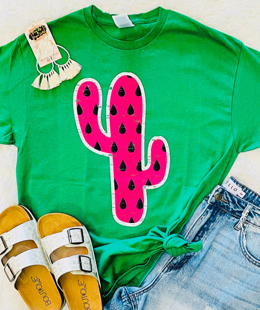 Watermelon Cactus Tee